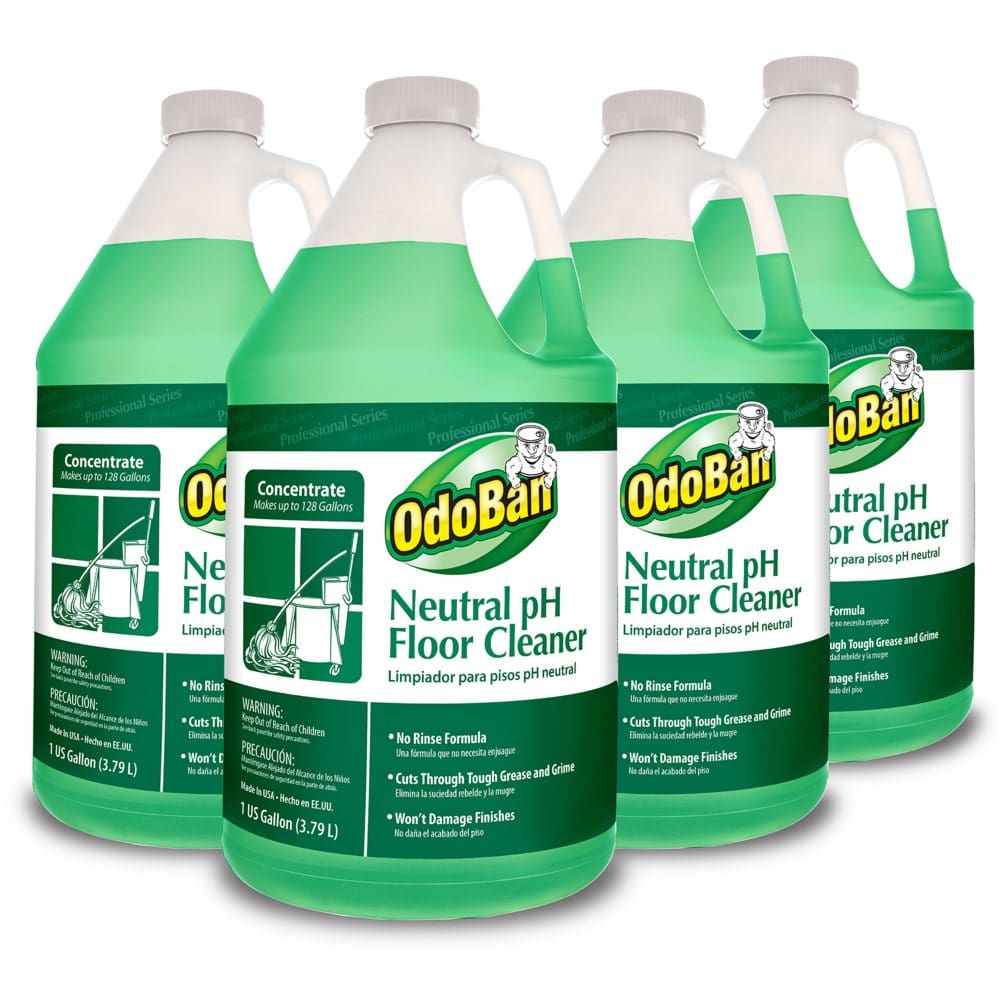 OdoBan Neutral pH Floor Cleaner Concentrate (1 gal. 4 pk.) - Cleaning Chemicals - OdoBan Neutral