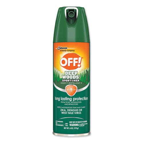OFF! Deep Woods Sportsmen Insect Repellent 6 Oz Aerosol Spray 12/carton - Janitorial & Sanitation - OFF!®