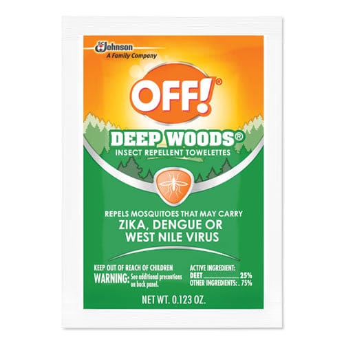 OFF! Deep Woods Towelettes 12/box 12 Boxes/carton - Janitorial & Sanitation - OFF!®