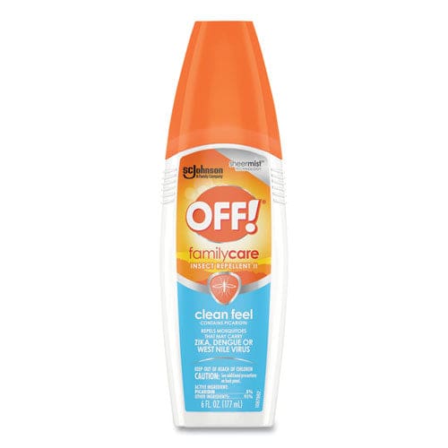 OFF! Familycare Clean Feel Spray Insect Repellent 6 Oz Spray Bottle 12/carton - Janitorial & Sanitation - OFF!®