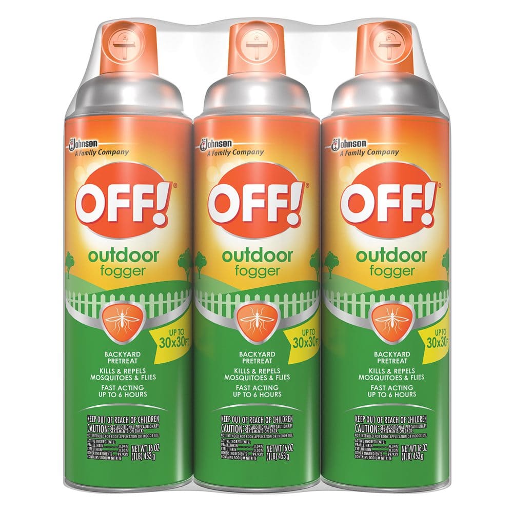OFF! Outdoor Insect and Mosquito Repellent Fogger (16 oz. 3 pk.) - Camping Equipment - OFF!