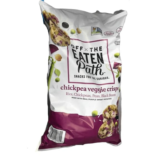 Off The Eaten Path Chickpea Veggie Crisps with Real Purple Sweet Potatoes, 19 oz - ShelHealth.Com