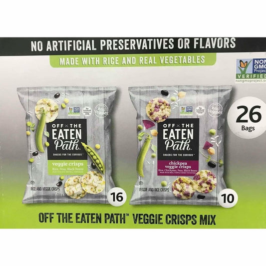 Off the Eaten Path Veggie Crisps Mix, Rice & Veggie, 1.25 oz per Bag, 26 Bags - ShelHealth.Com