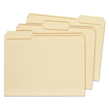 Office Impressions Top Tab Manila File Folders 1/3-cut Tabs: Assorted Letter Size 1 Expansion Manila 100/box - School Supplies - Office