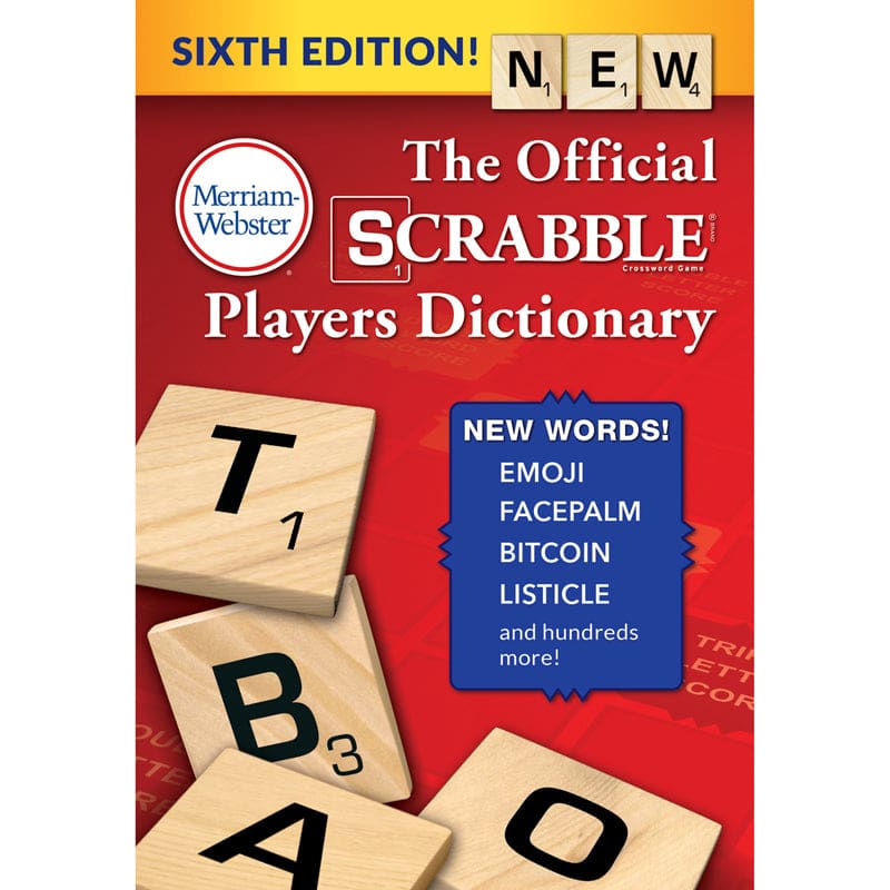 Official Scrabble Players Dictionry 6Th Ed. Hardcover - Reference Books - Merriam - Webster Inc.