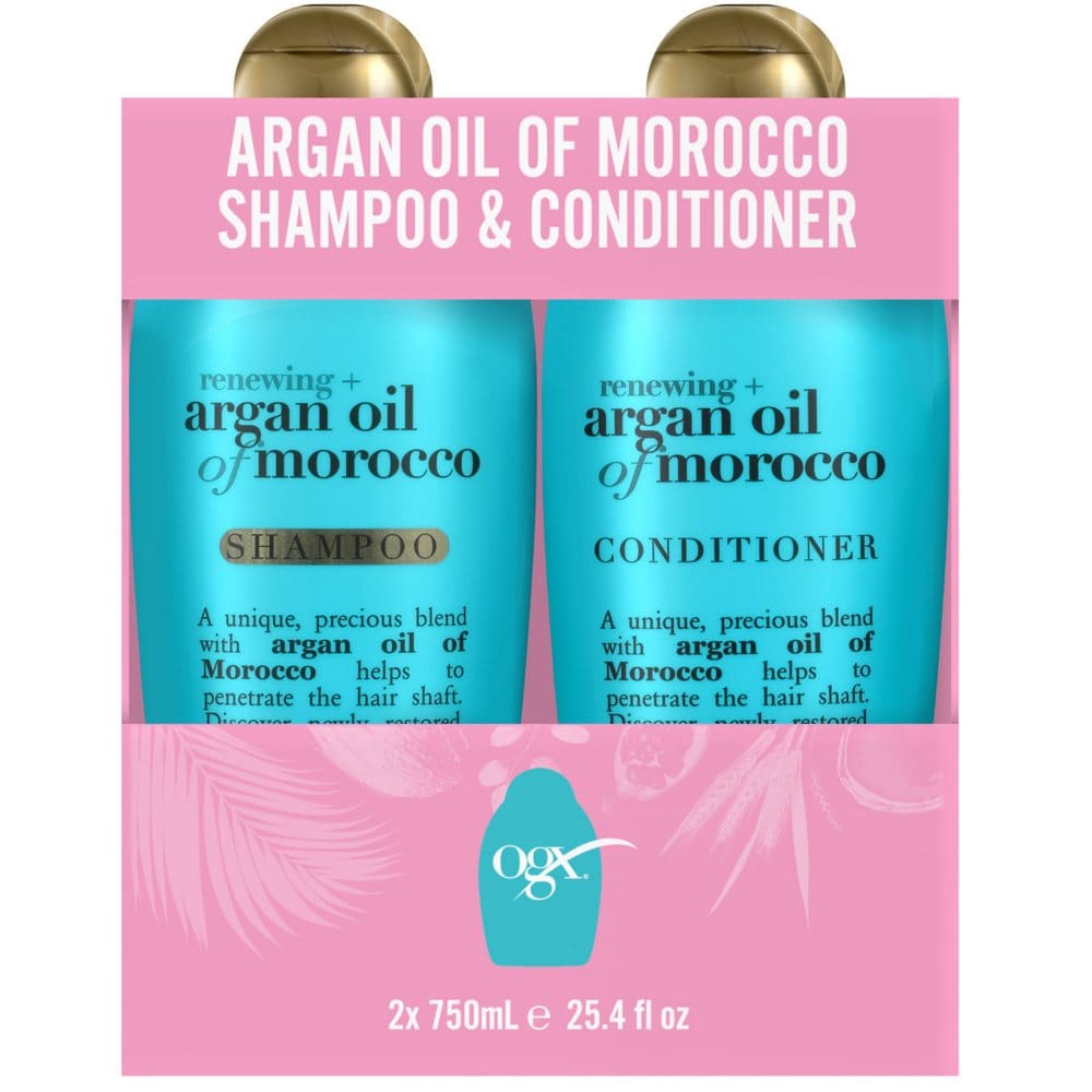 OGX Argan Oil of Morocco Shampoo and Conditioner (25.4 fl. oz. 2 pk.) - New Health & Beauty - OGX