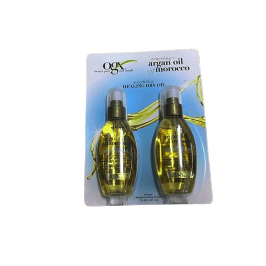 Ogx Moroccan Argan Oil Weightless Dry Oil 4 Ounce (118ml) (2 Pack) - ShelHealth.Com