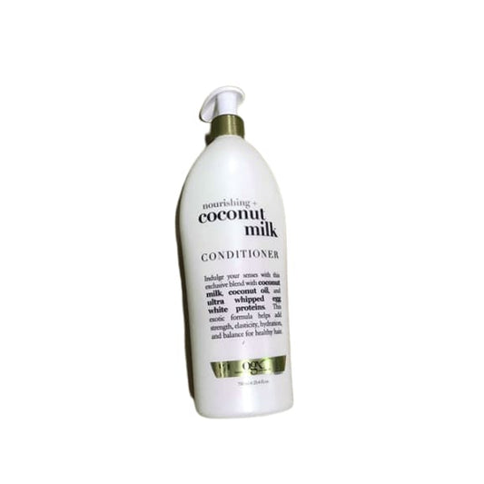 OGX Nourishing + Coconut Milk Conditioner, 25.4 Ounce with Pump - ShelHealth.Com