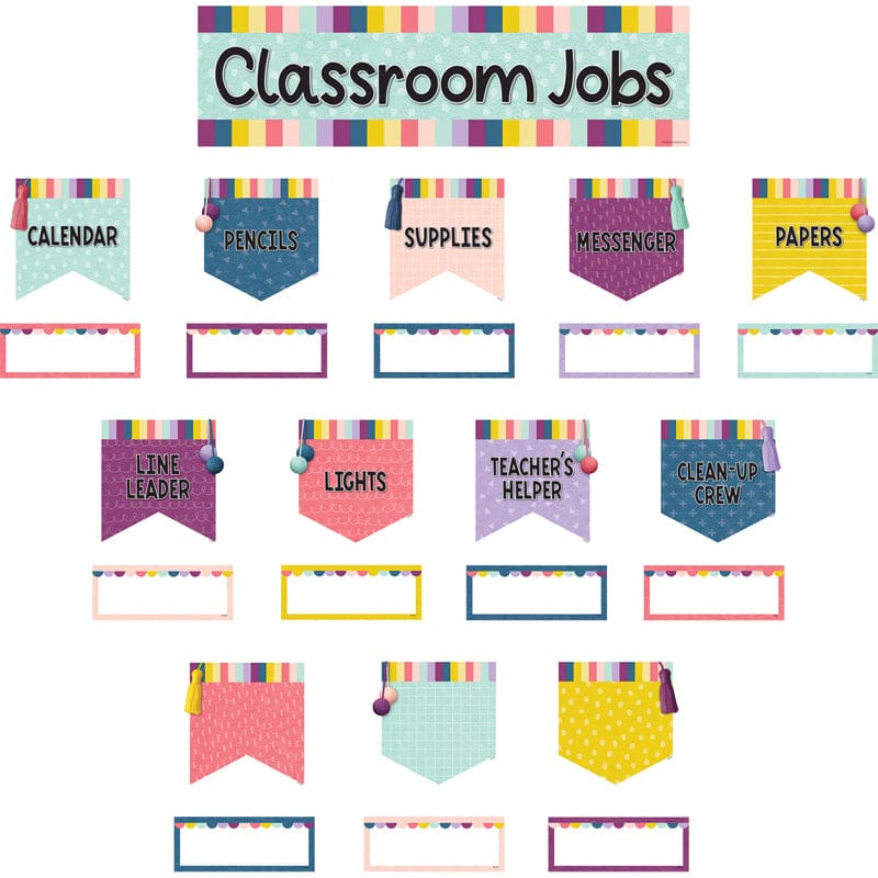 Oh Happy Day Class Jobs Mini Bb St (Pack of 6) - Miscellaneous - Teacher Created Resources
