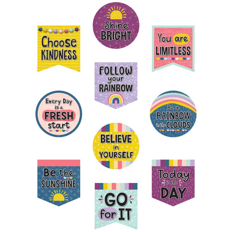 Oh Happy Day Positve Sayngs Accents (Pack of 8) - Accents - Teacher Created Resources