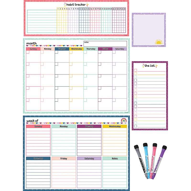 Oh Happy Dryerase Mag Calendar St - Calendars - Teacher Created Resources