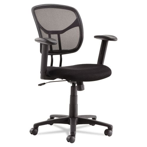 OIF Swivel/tilt Mesh Task Chair With Adjustable Arms Supports Up To 250 Lb 17.72 To 22.24 Seat Height Black - Furniture - OIF