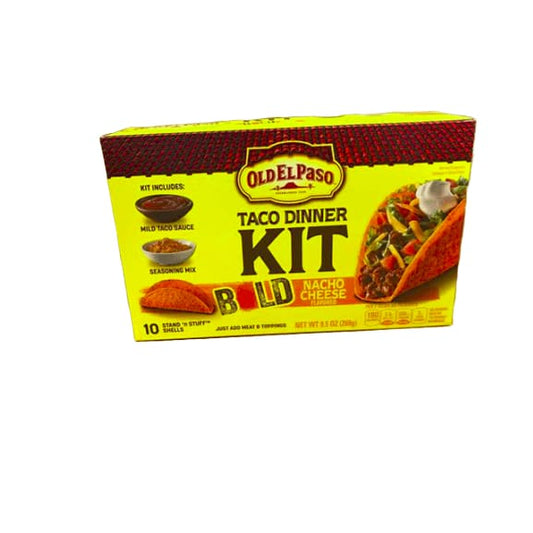 Old El Paso Taco Dinner Kit Bold, Nacho Cheese, 10 Count - ShelHealth.Com
