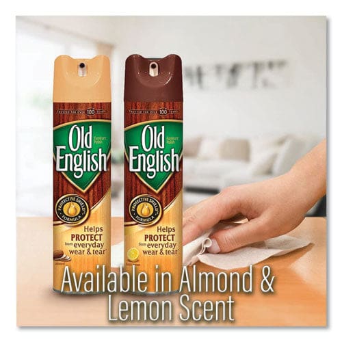 OLD ENGLISH Furniture Polish Fresh Lemon Scent 12.5 Oz Aerosol Spray - Janitorial & Sanitation - OLD ENGLISH®