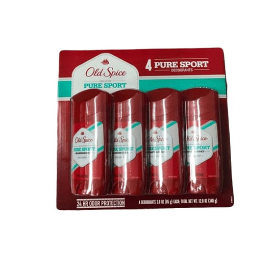Old Spice High Endurance Deodorant Pure Sport, 4 pk. - ShelHealth.Com