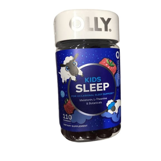 Olly Kids Sleep Vitamins Gummy, Raspberry Flavor, 110 Gummies - ShelHealth.Com