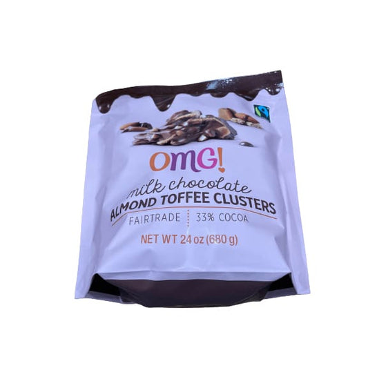 OMG! OMG! Milk Chocolate Almond Toffee Clusters 24 oz.