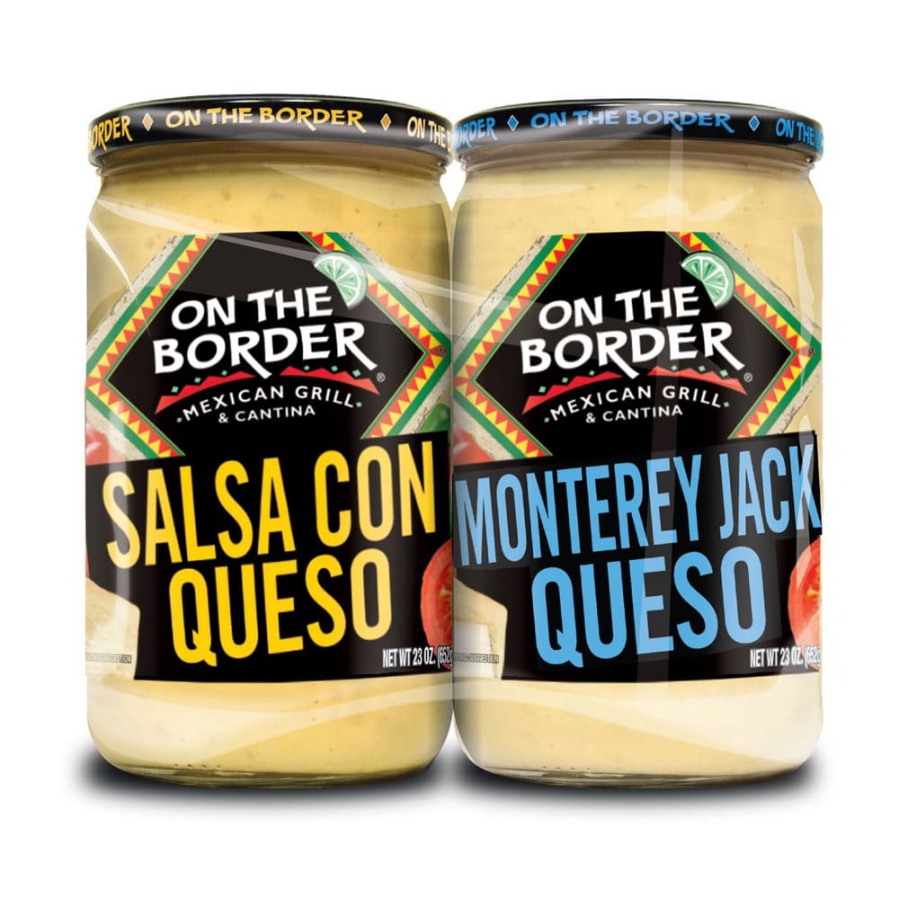 On The Border Queso Variety Pack (23 oz. 2 pk.) - Condiments Oils & Sauces -