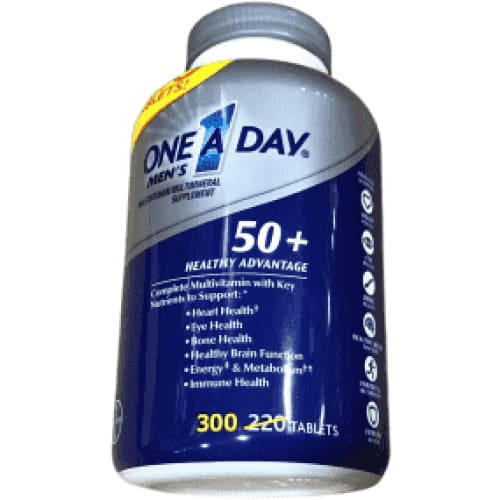 One A Day Men's 50+ Advantage Multivitamins, 300 Tablets - ShelHealth.Com