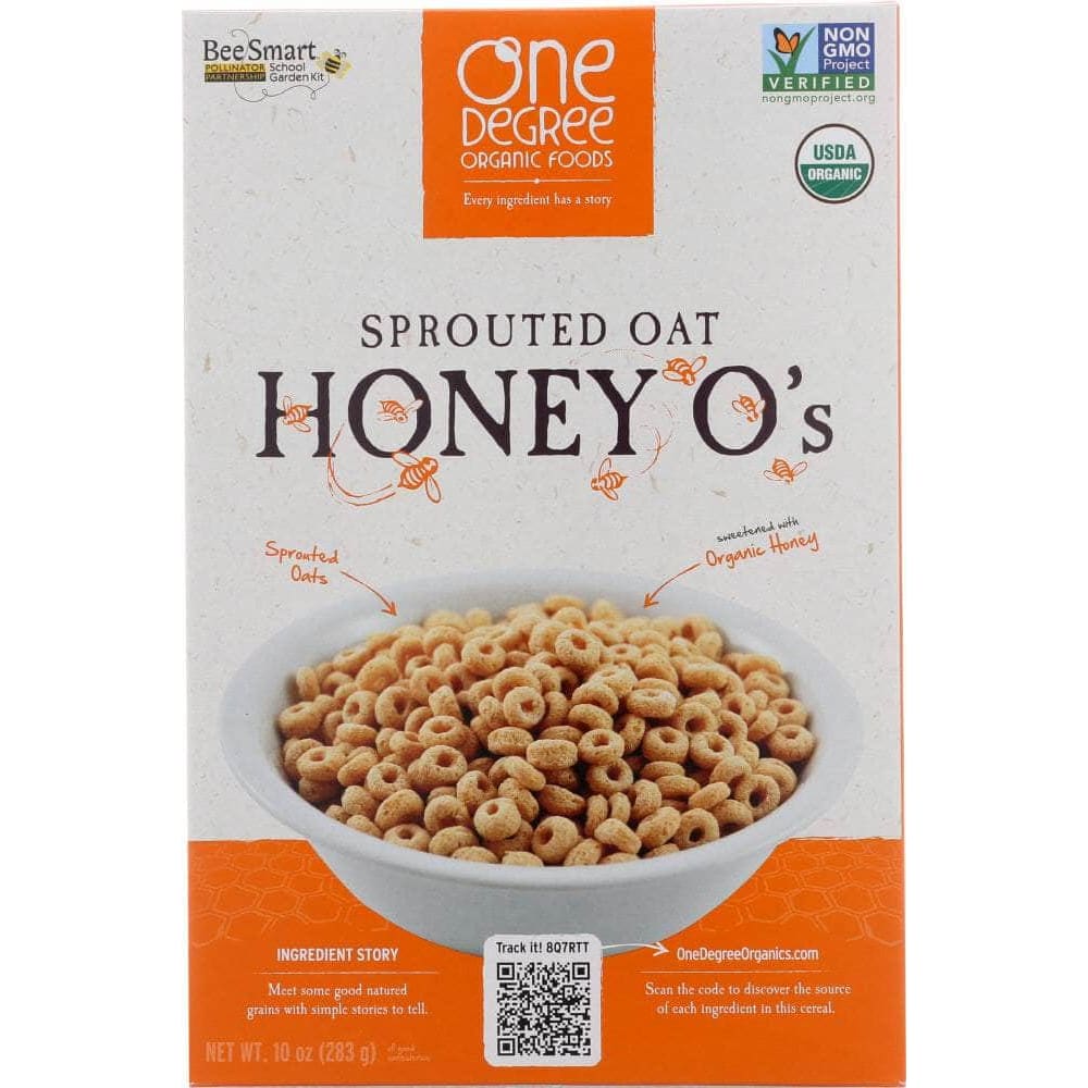 One Degree One Degree Organic Sprouted Oat Honey O's Cereal, 10 oz