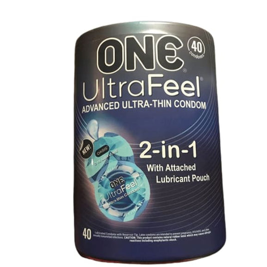 ONE UltraFeel Condoms, 40 Count - ShelHealth.Com