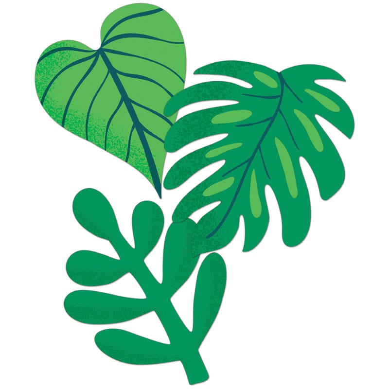 One World Tropical Leaves 11In 12Pk Cutouts (Pack of 8) - Accents - Carson Dellosa Education