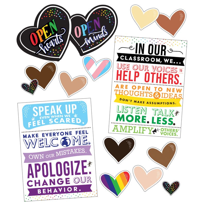 Open Hearts Open Minds Bb St (Pack of 6) - Motivational - Carson Dellosa Education