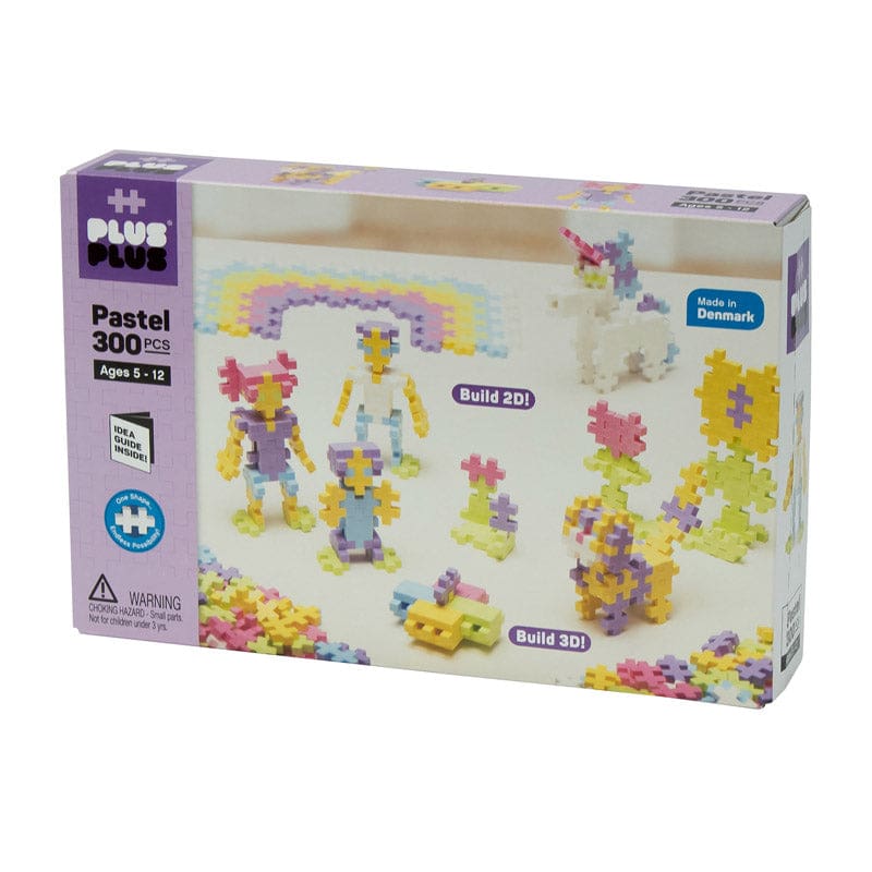 Open Play Set Pastel 300 Pieces Plus-Plus (Pack of 2) - Blocks & Construction Play - Plus-plus Usa