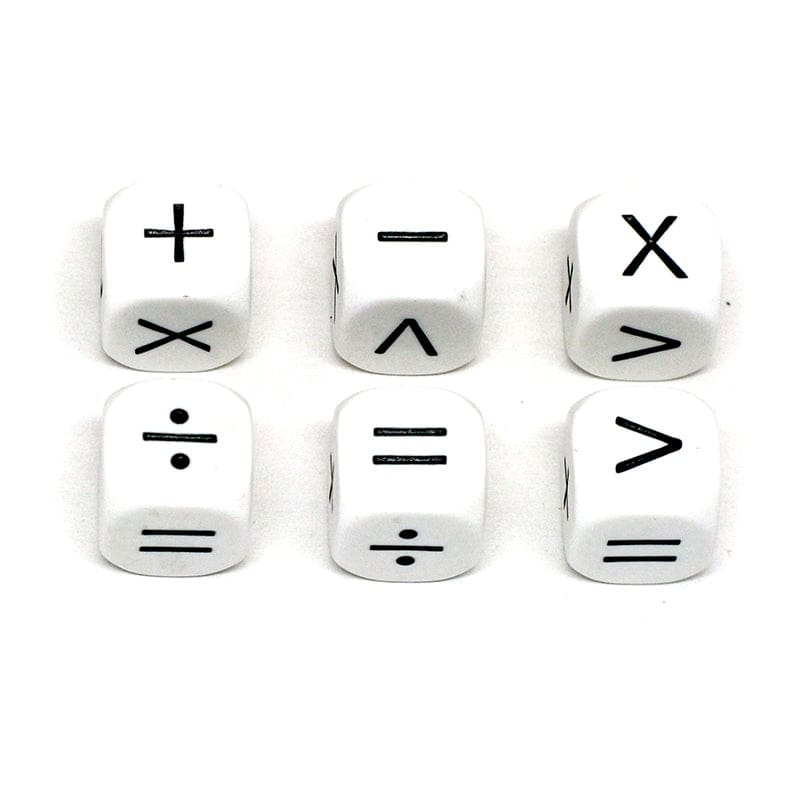 Operators Dice 6 Operations Dice (Pack of 10) - Dice - Koplow Games Inc.