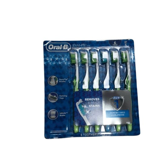Oral-B 3D White Vivid Toothbrushes, 6 pk. - ShelHealth.Com