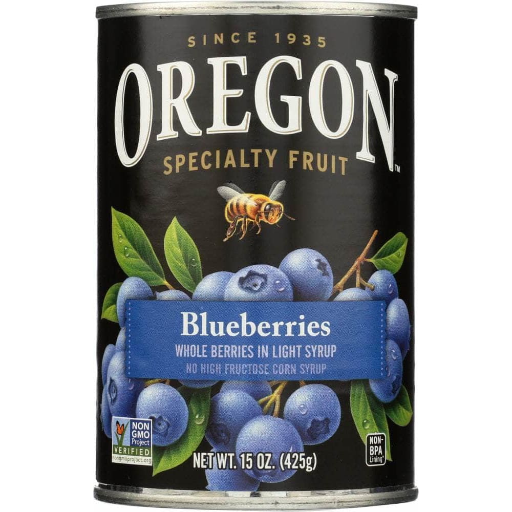 Oregon Specialty Fruit Oregon Blueberries In Light Syrup, 15 oz