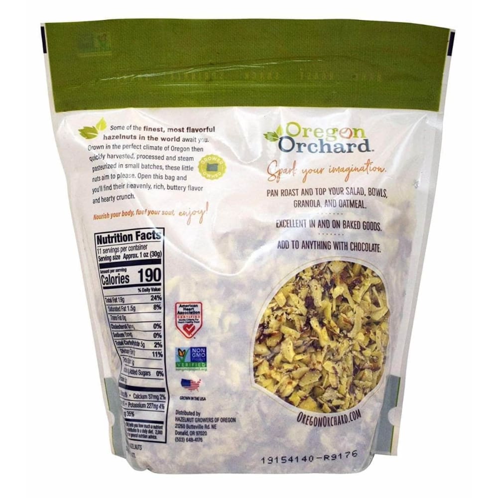OREGON ORCHARD Oregon Orchard Hazelnuts Natural Sliced, 12 Oz