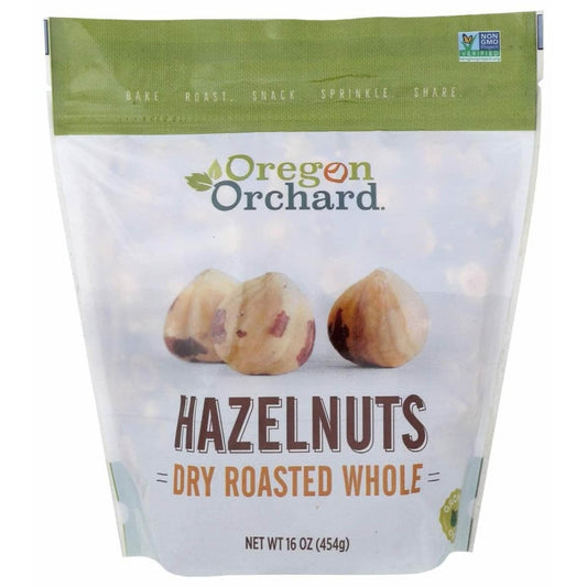 OREGON ORCHARD Oregon Orchard Hazelnuts Roasted Whole, 16 Oz