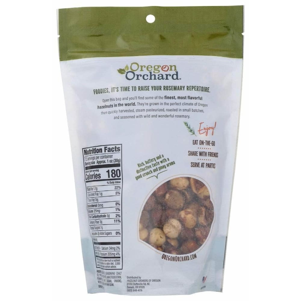 OREGON ORCHARD Oregon Orchard Hazelnuts Rosemary, 8 Oz
