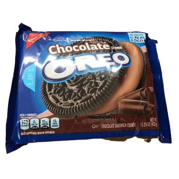 Oreo Chocolate Creme Cookies, 15.25 oz - ShelHealth.Com