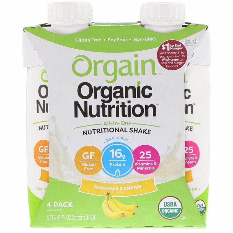 ORGAIN Orgain Banana Cream Nutritional Shake, 44 Fo