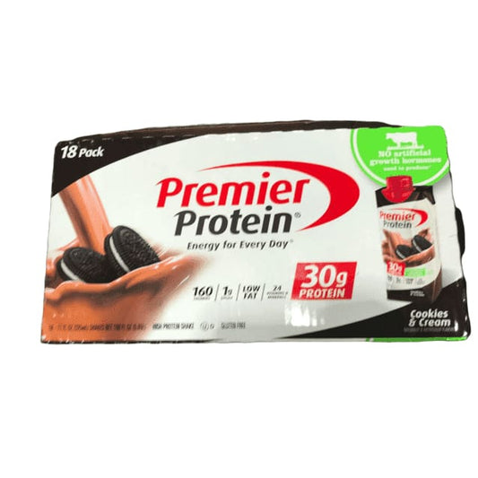 Premier Protein Ready to Drink Shake, Cookies & Cream, 18Pack/11Fl Oz. - ShelHealth.Com