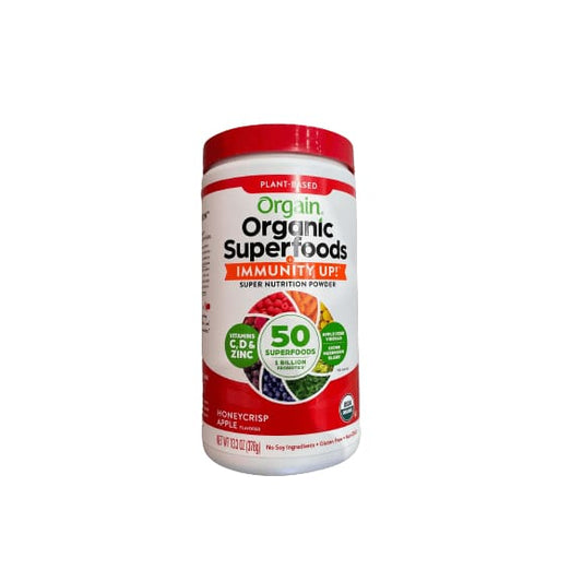 Orgain Organic Superfood Orgain Organic Superfoods + Immunity UP! Super Nutrition Powder, Honeycrisp Apple, 13.3 oz