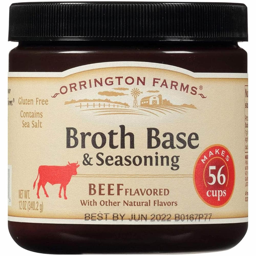 ORRINGTON FARMS ORRINGTON FARMS Beef Flavored Broth Base And Seasoning, 12 oz