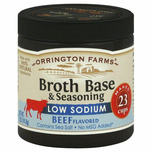 ORRINGTON FARMS ORRINGTON FARMS Low Sodium Beef Flavored Broth Base And Seasoning, 5 oz