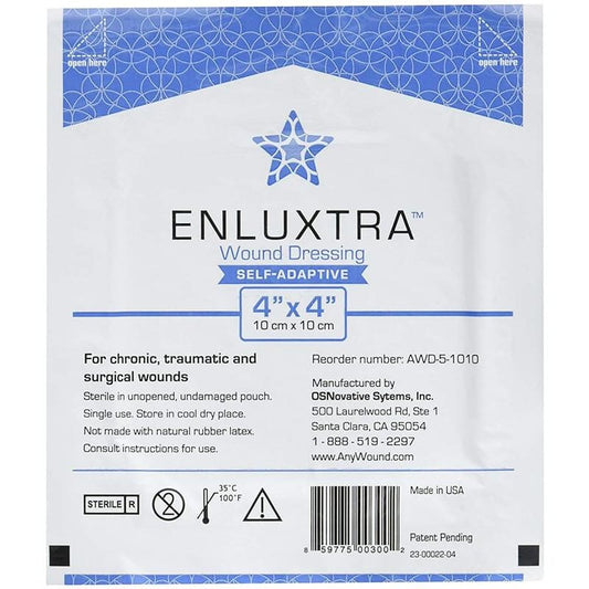 OSNovative Systems Enluxtra Wound Dressing 4 X 4 Box of 10 - Item Detail - OSNovative Systems