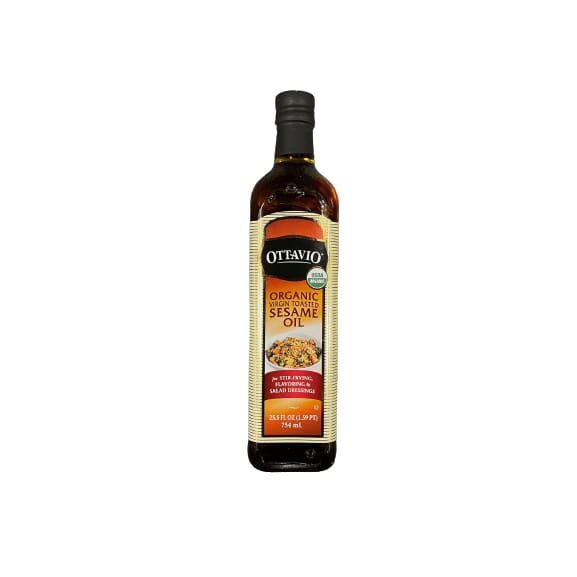 Ottavio Ottavio Organic Virgin Toasted Sesame Oil, 25.5 fl. oz. (754 ml.)