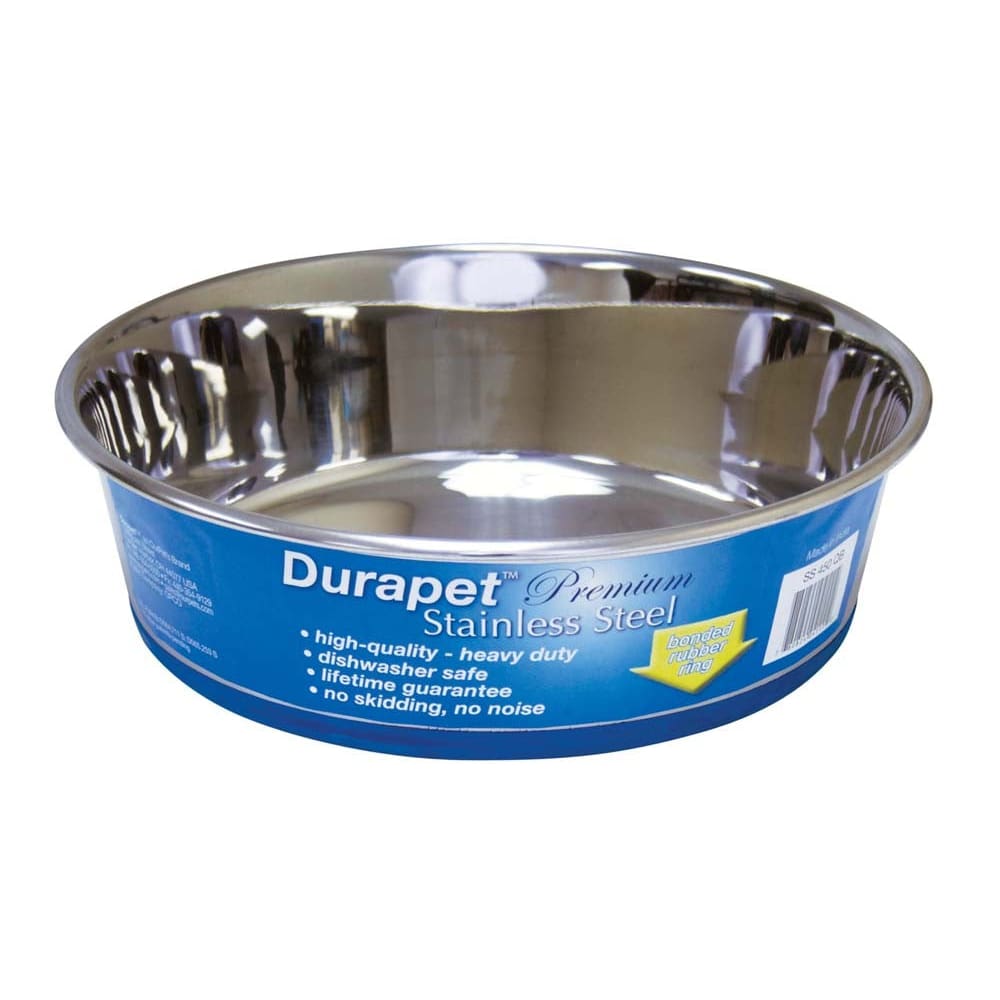 OurPets Premium Stainless Steel Dog Bowl Silver 4 Quarts - Pet Supplies - OurPets