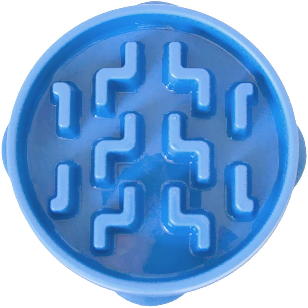 Outward Hound Fun Feeder Slo-Dog Bowl Blue Large - Pet Supplies - Outward Hound