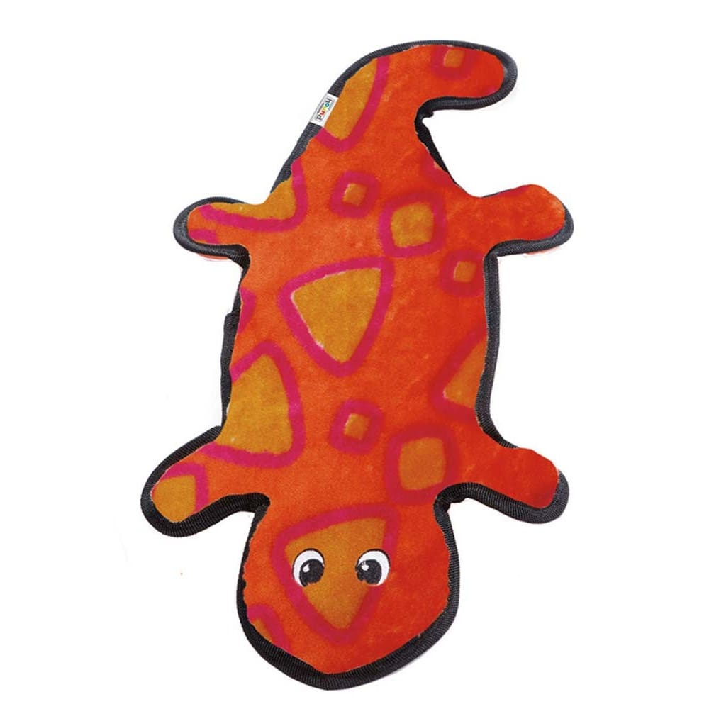 Outward Hound Invincibles Dog Toy Gecko 4 Squeakers Large | ShelHealth