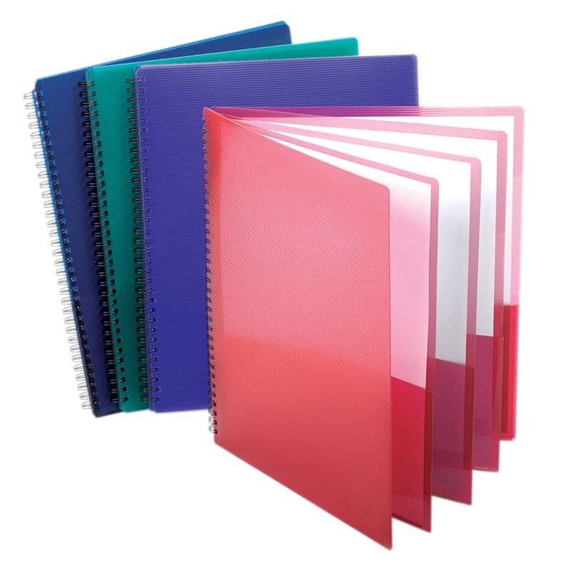 Oxford 8 Pocket Organizer Assorted Cover Colors (Pack of 6) - Folders - Tops Products