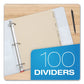 Oxford Write-on Tab Dividers 5-tab 11 X 8.5 Manila 20 Sets - School Supplies - Oxford™