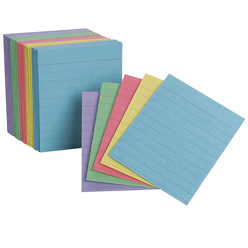 Oxfords Mini Index Cards Assorted Ruled (Pack of 12) - Index Cards - Tops Products