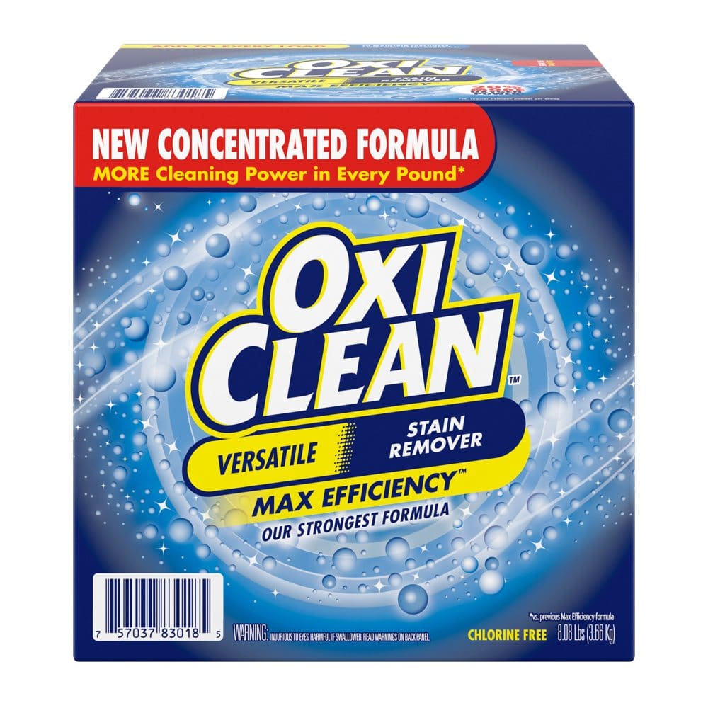 OxiClean Concentrated Max Efficiency Versatile Stain Remover Powder (8.08 lbs.) - New Grocery & Household - OxiClean