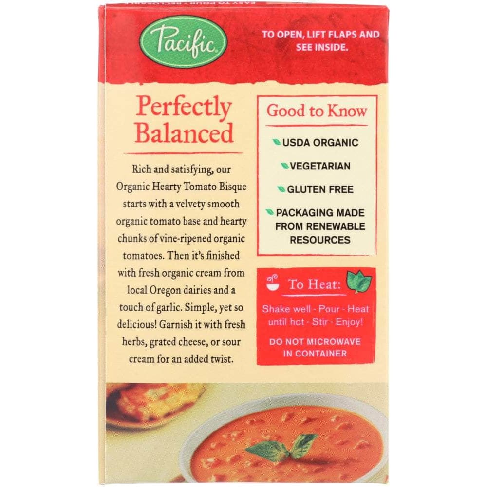 Pacific Foods Pacific Foods Organic Hearty Tomato Bisque, 17.6 oz